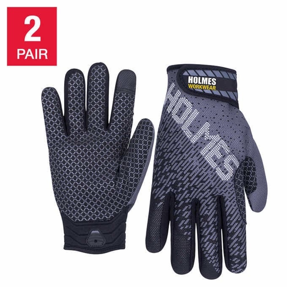 Holmes Workwear - 2 Pairs Winter Performance Work Gloves